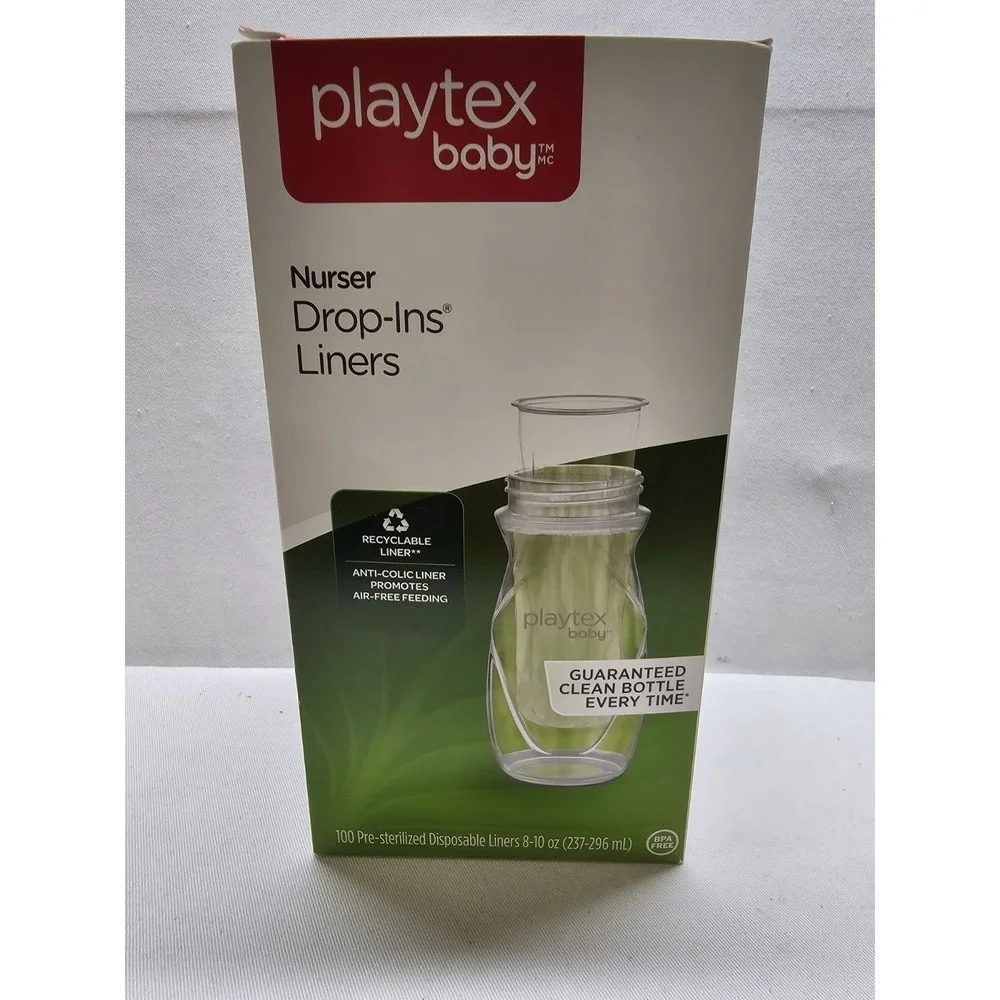 Playtex Baby Nurser Bottle 4oz 8oz Lot With Drop Ins Baby Food Bags And Sippys